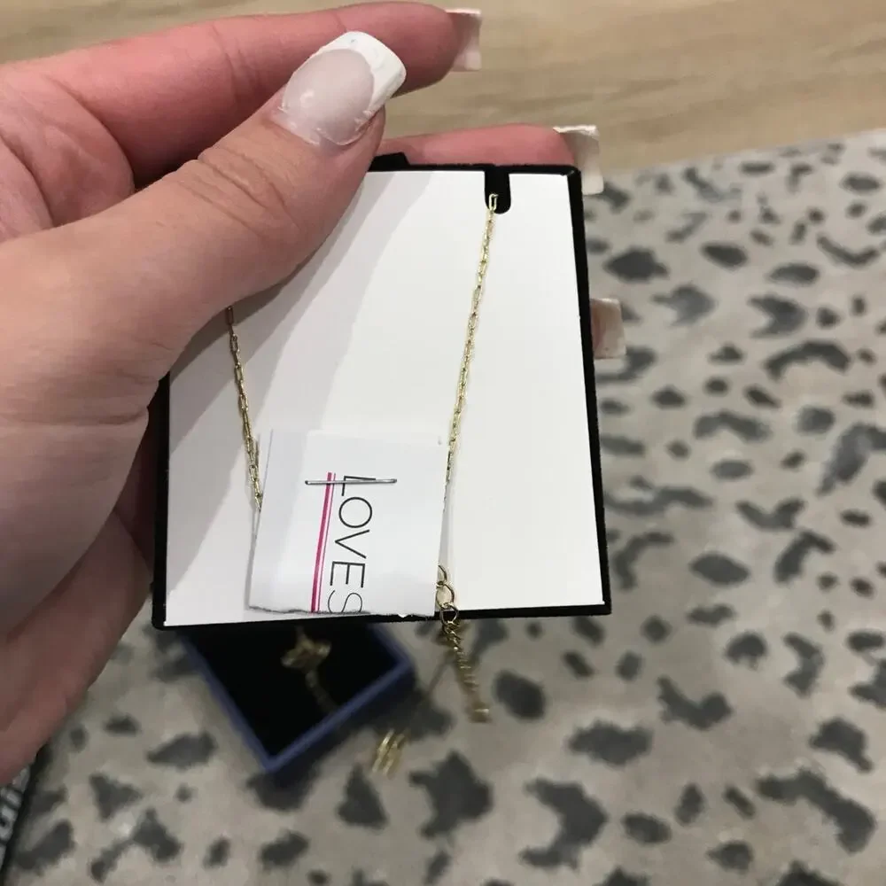 Gold floral necklace